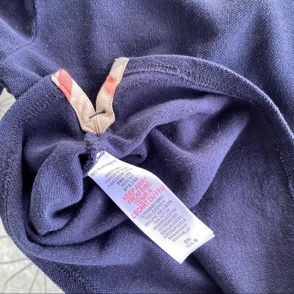 Burberry navy collared shirt for 12 months - Picture 5 of 7